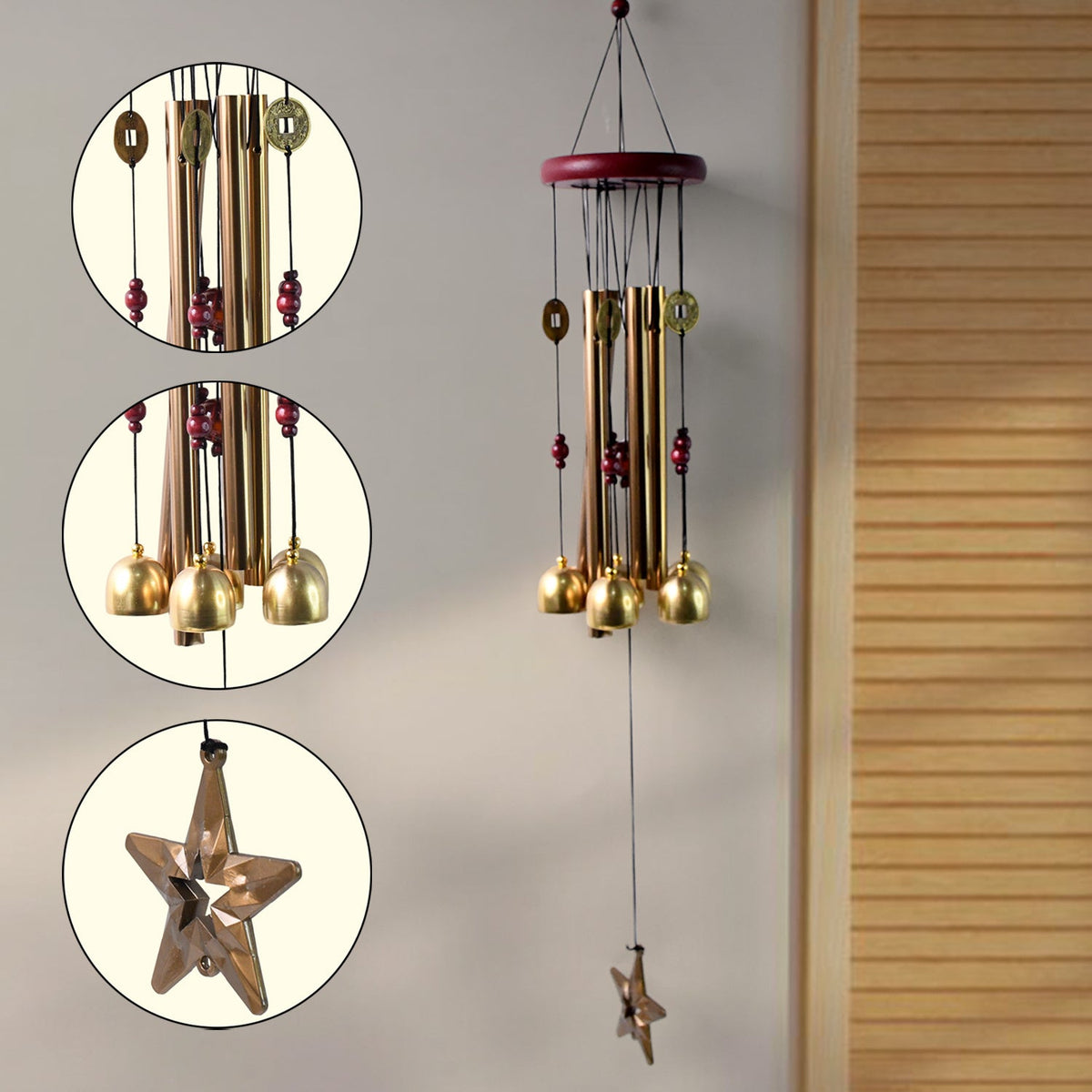 Meadow Melody colorful aluminum outdoor wind chime design